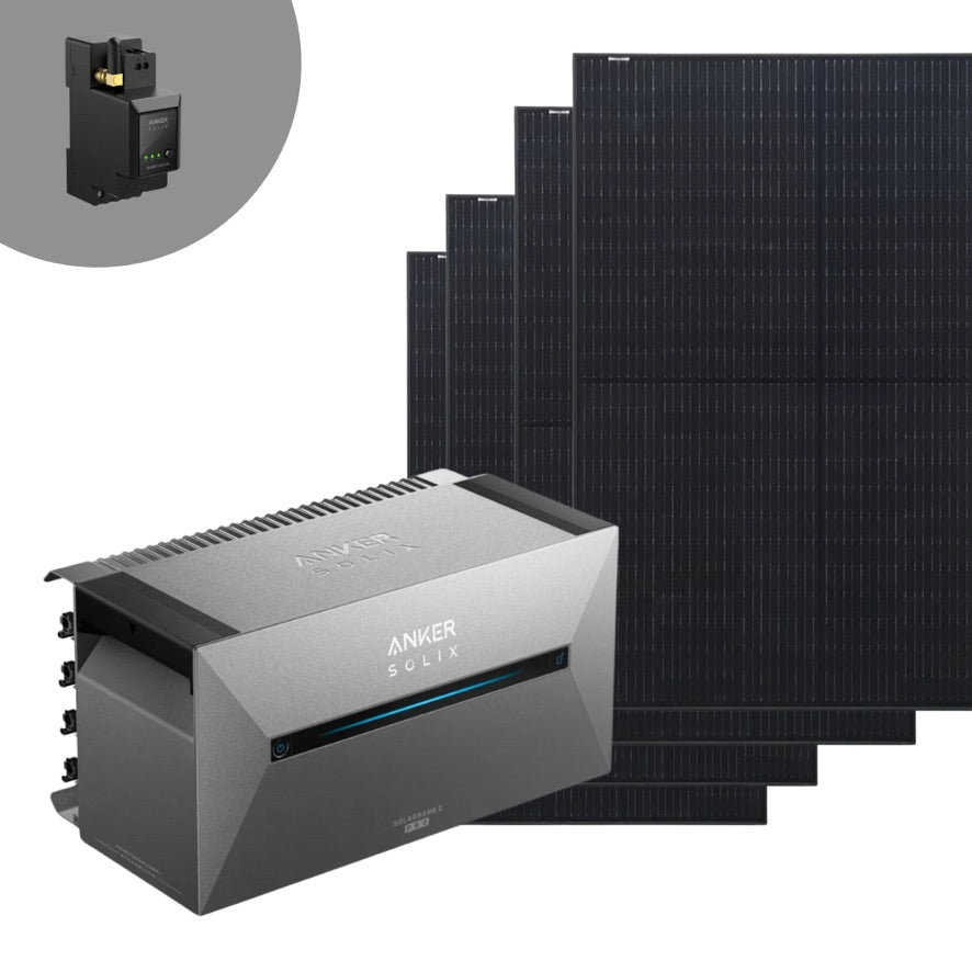 Bifaziales Balkonkraftwerk mit Anker Solarbank 2 E1600 Pro 1,6kwh-9,6kwh