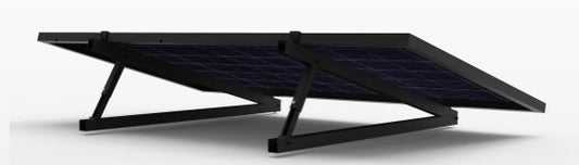 Montage-Set für 2 Solarmodule auf Flachdach - Solarmodulhalterung / Aufständerung
