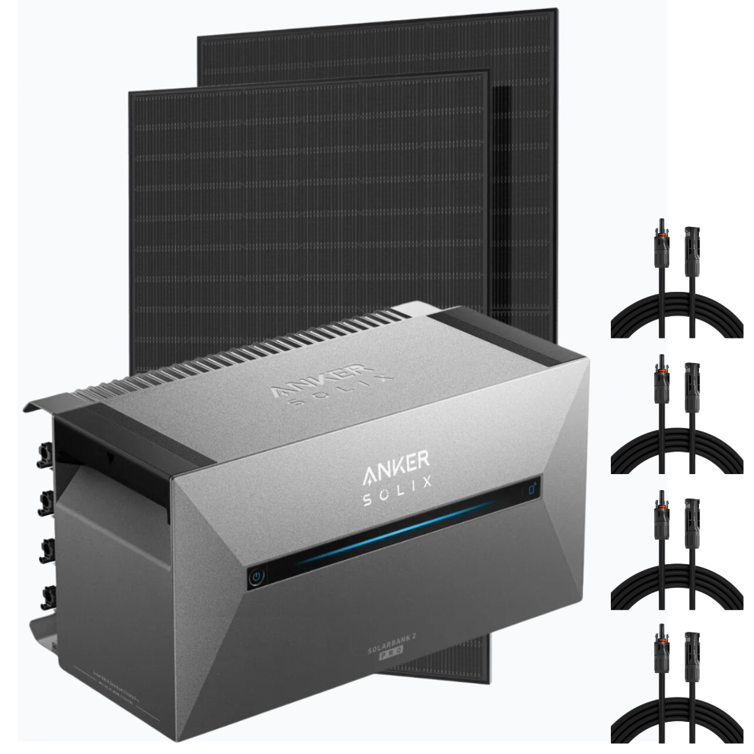 Bifaziales Balkonkraftwerk mit Anker Solarbank 2 Pro 800W/1720W