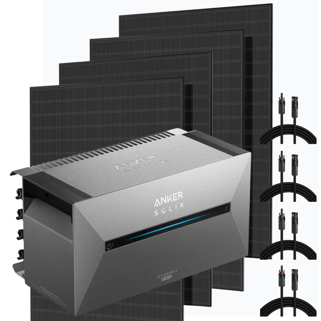 Bifaziales Balkonkraftwerk mit Anker Solarbank 2 Pro 800W/1720W