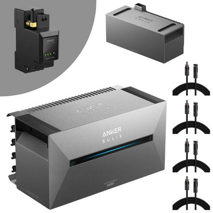 Bifaziales Balkonkraftwerk mit Anker Solarbank 2 Pro 800W/1720W