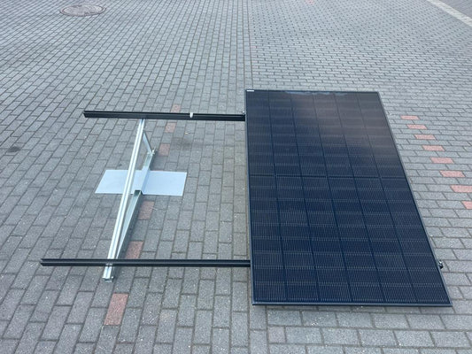 Aufständerung für 2 Solarmodul Halterung Montage für Balkonkraftwerk Flachdach