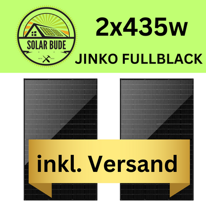 2 x Solar Solarmodul PV 435W PV Anlage Photovoltaik, Jinko, Full Black