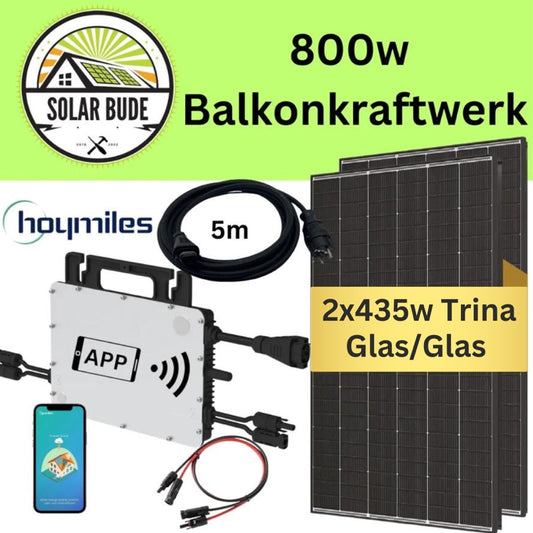 800 Watt Balkonkraftwerk, Balkon Solaranlage 800w komplett