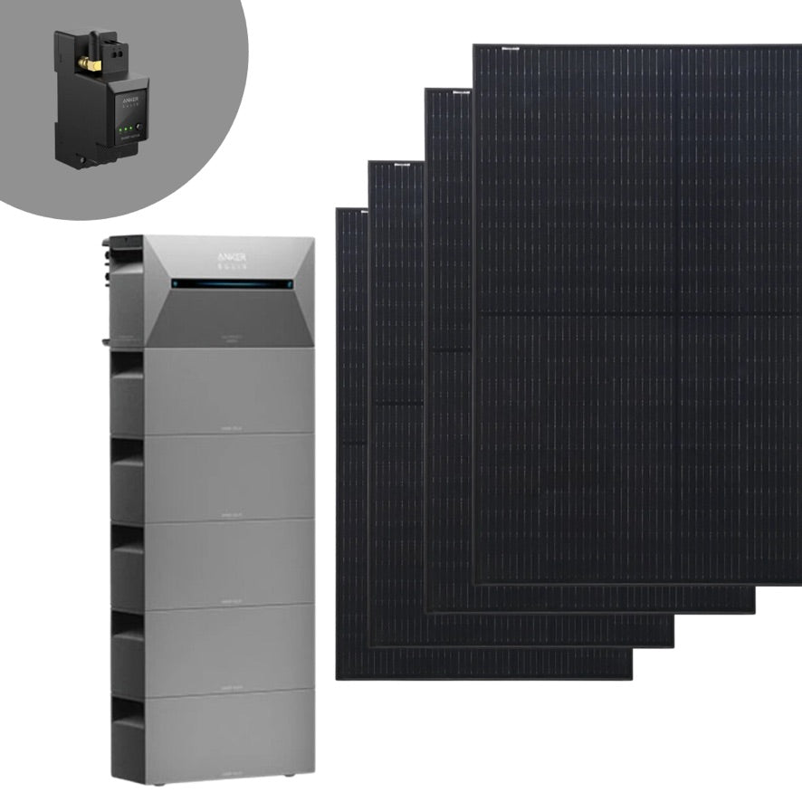 Bifaziales Balkonkraftwerk mit Anker Solarbank 2 E1600 Pro 1,6kwh-9,6kwh